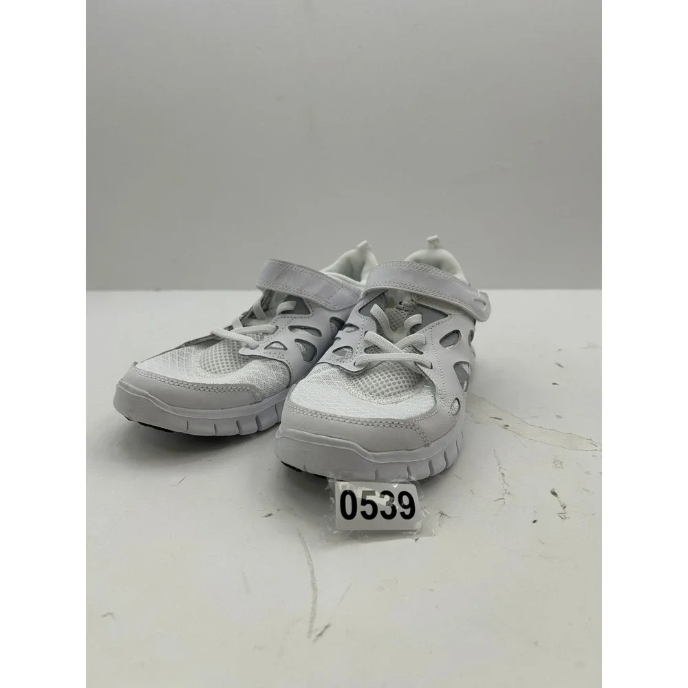 Nike Free Run 2 Shoes Kids Size 2Y White - Picture 3 of 5